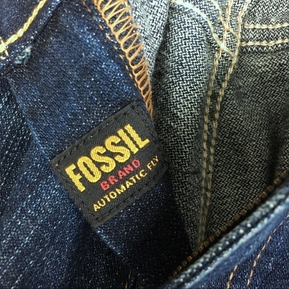 FOSSIL Jeans Bootcut Dark Wash 100% Cotton Denim Automatic Fly Size 4 Regular - Picture 4 of 9